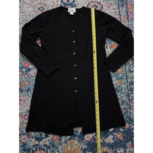 Eddie Bauer Women's Large Italian Merino Wool Long Cardigan Sweater 90s Vintage - Picture 6 of 7